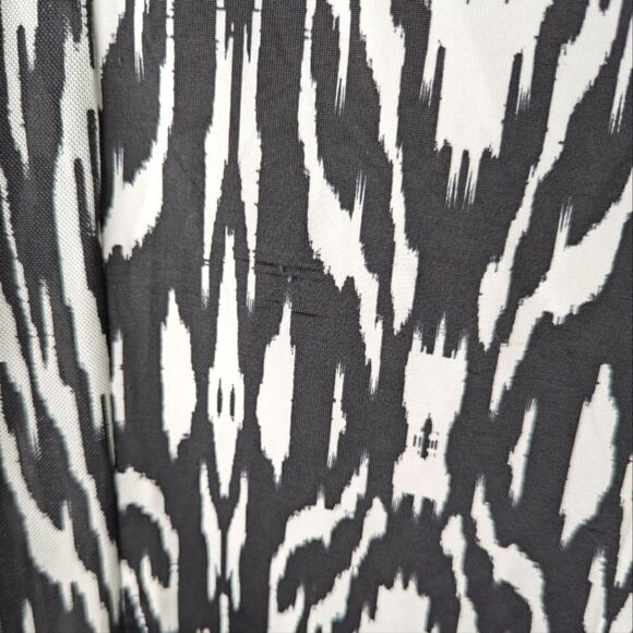 Cacique Swim Lane Bryant black & white tie dye Ikat sheer coverup tunic 2X 18/20 - Picture 6 of 6